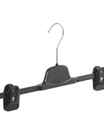 Cintre jupe / pantalon plastique noir avec pinces antidérapantes