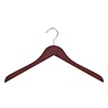 Cintre blouse / chemise (galbé) bois hêtre teinté acajou Cintre blouse / chemise (galbé) bois hêtre teinté acajou