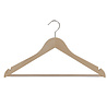 LE GÉANT DU CINTRE Cintre blouse / chemise (galbé) bois hêtre verni naturel avec encoches et barre antidérapante LE GÉANT DU CINTRE Cintre blouse / chemise (galbé) bois hêtre verni naturel avec encoches et barre antidérapante