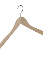 Cintre blouse / chemise (galbé) bois hêtre verni naturel