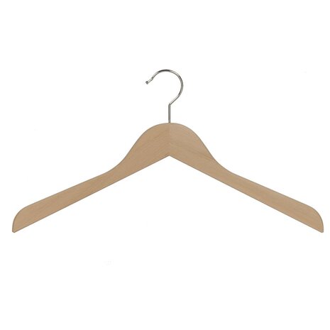 Cintre blouse / chemise (plat) bois hêtre verni naturel Cintre blouse / chemise (plat) bois hêtre verni naturel