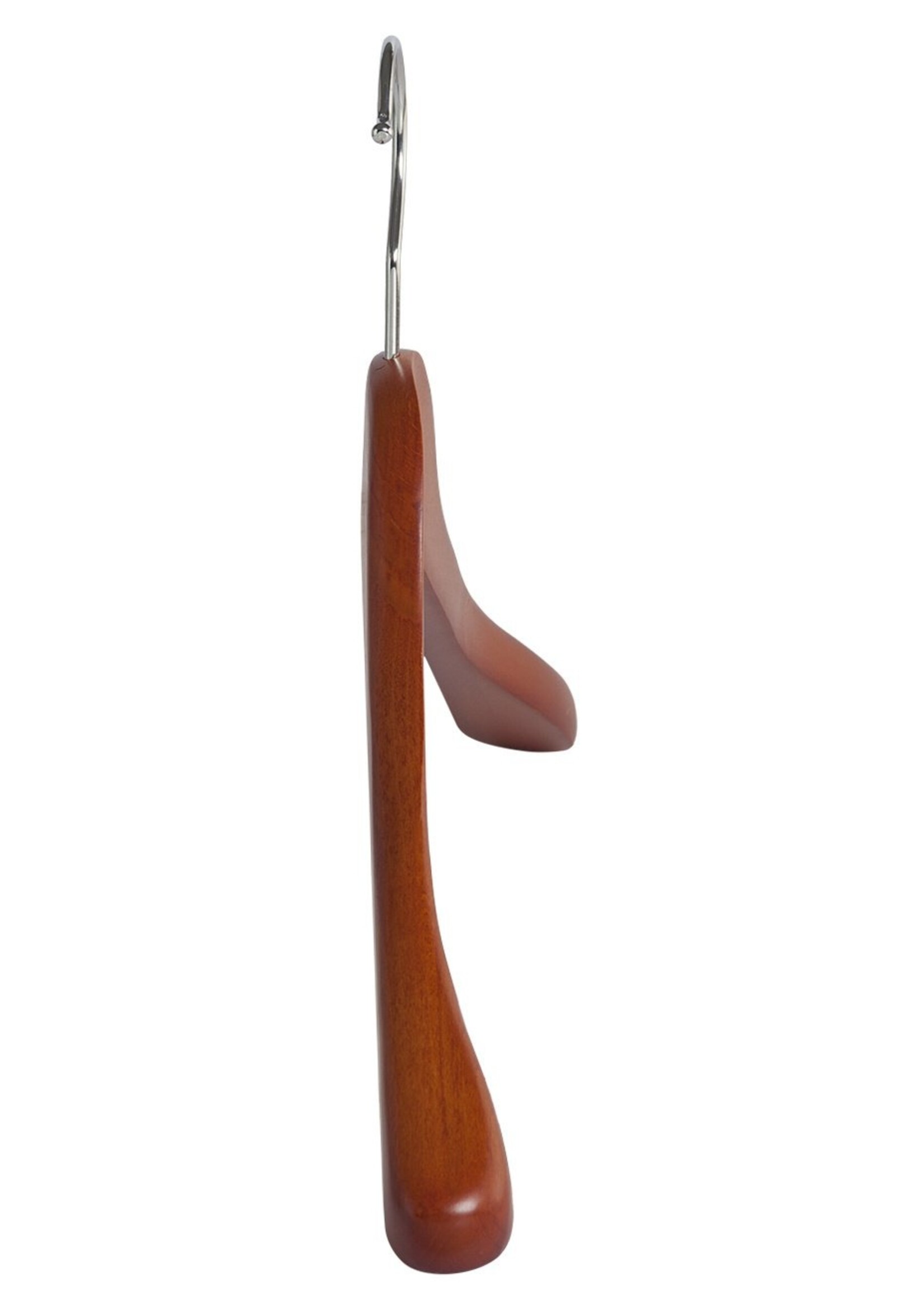 Cintre veste / costume (galbé) bois hêtre teinté cerisier avec épaules larges