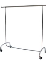 Portant chromé 100 cm, hauteur fixe 150 cm