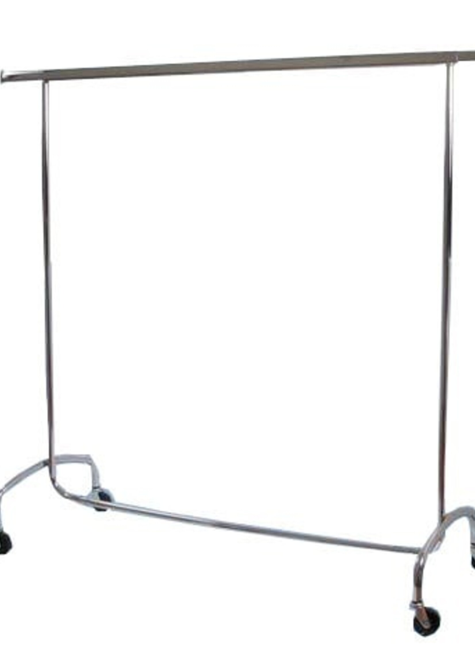 Portant chromé 100 cm, hauteur fixe 150 cm