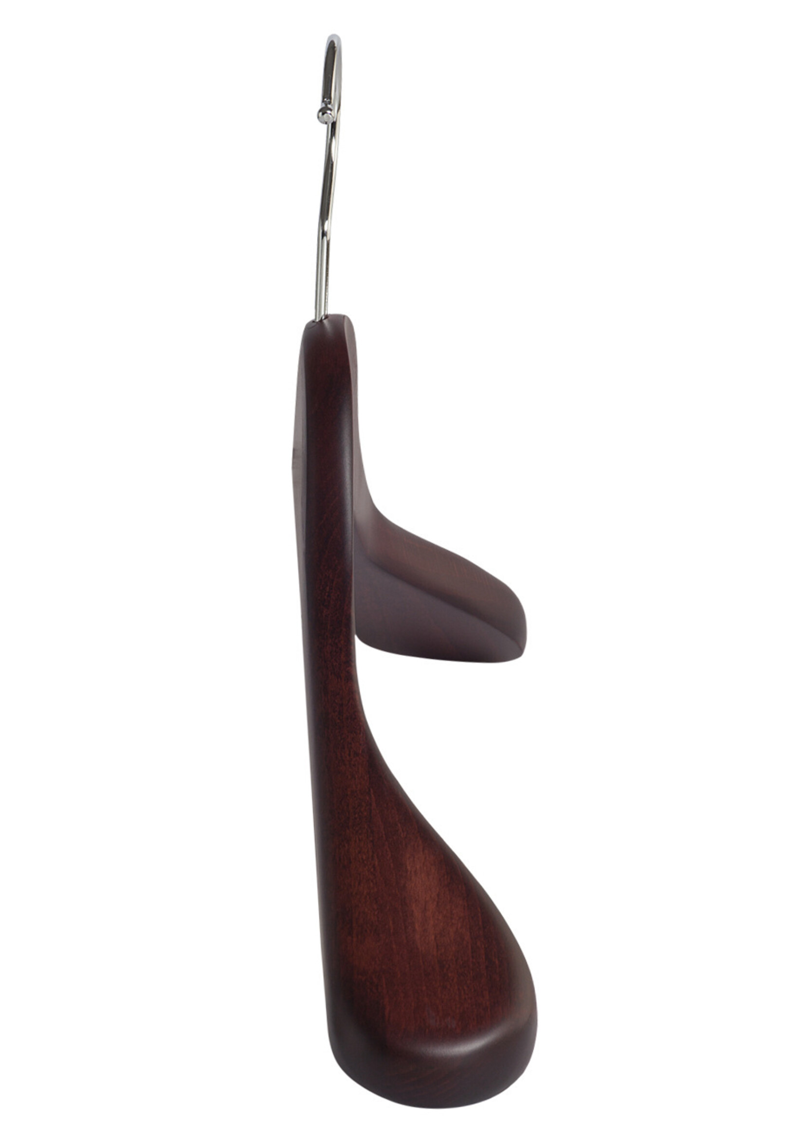 Cintre veste / costume (galbé) bois hêtre teinté acajou avec épaules larges