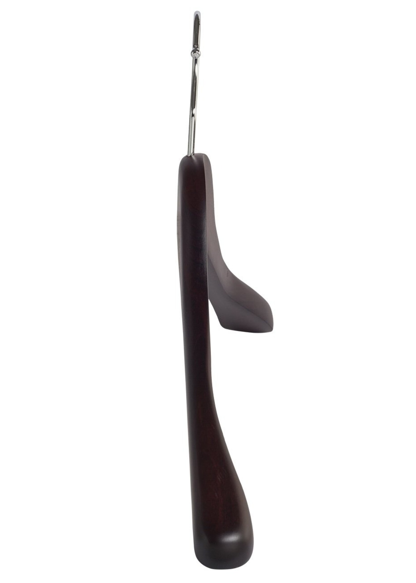 Cintre veste / costume (galbé) bois hêtre teinté acajou avec épaules larges