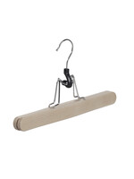 Clip pantalon bois hêtre brut avec feutre intérieur