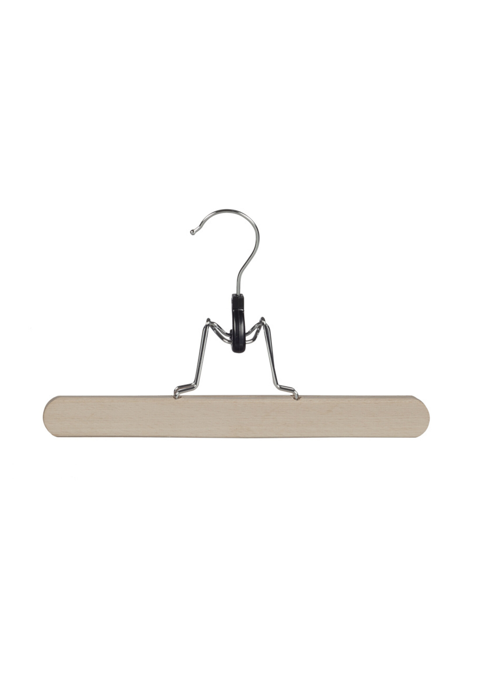 Clip pantalon bois hêtre brut avec feutre intérieur