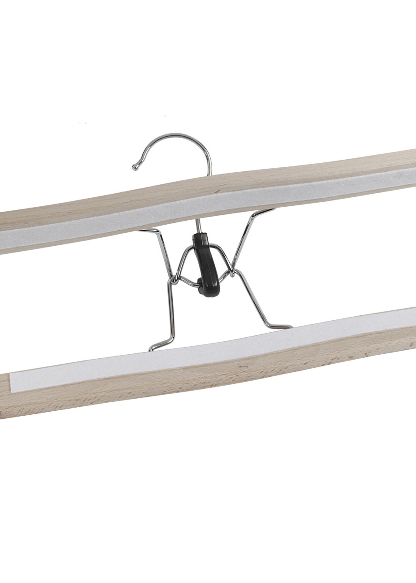 Clip pantalon bois hêtre brut avec feutre intérieur