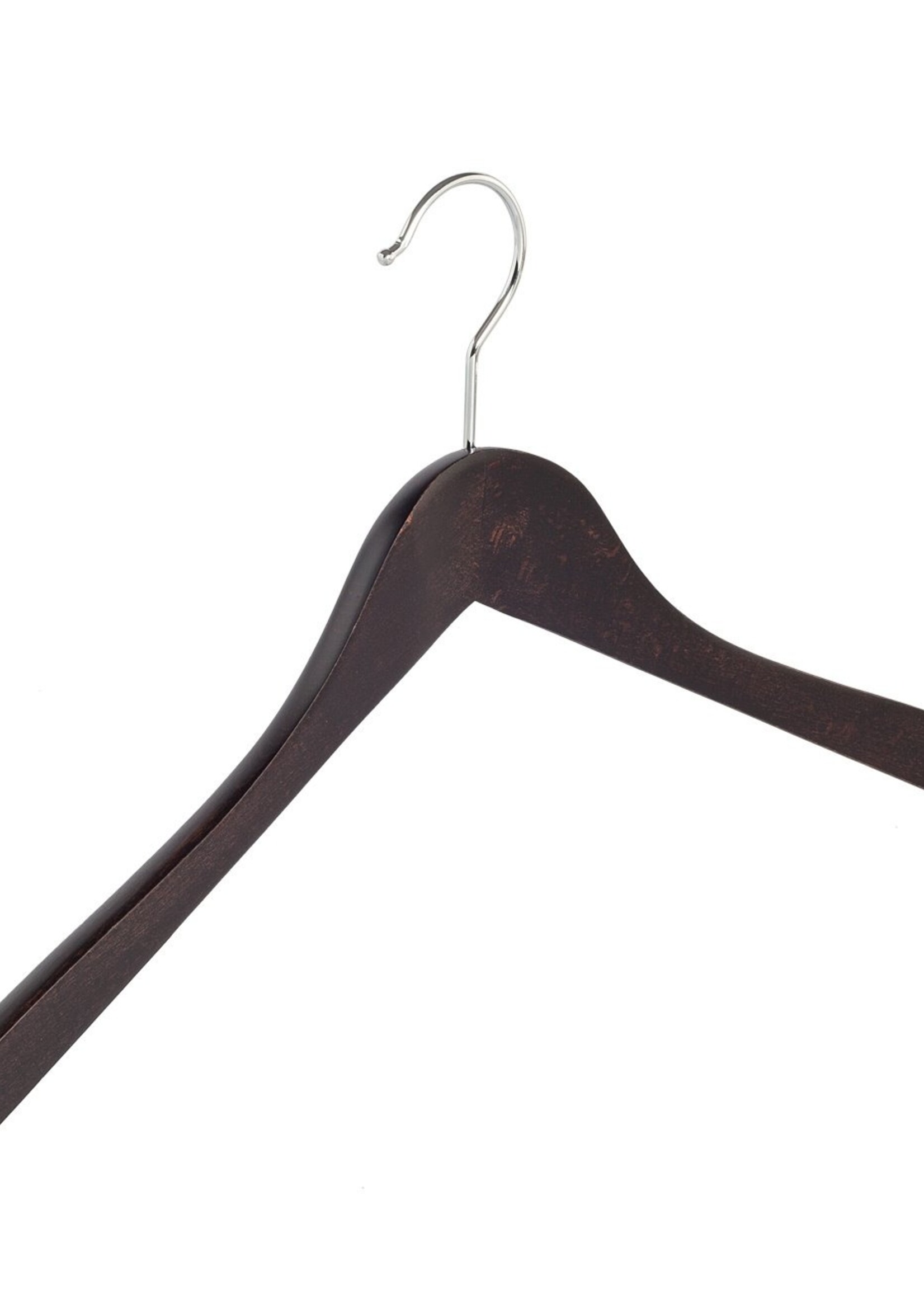 Cintre blouse / chemise (galbé) bois hêtre teinté wengé