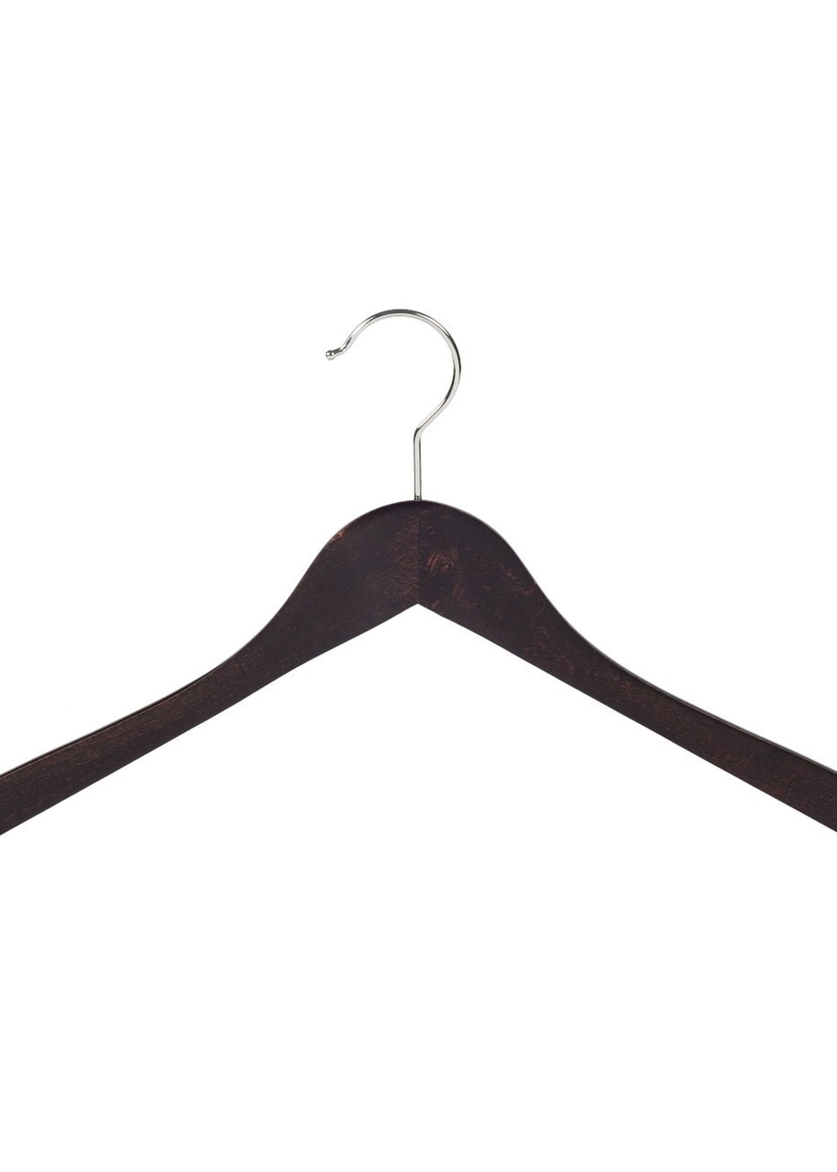 Cintre blouse / chemise (galbé) bois hêtre teinté wengé