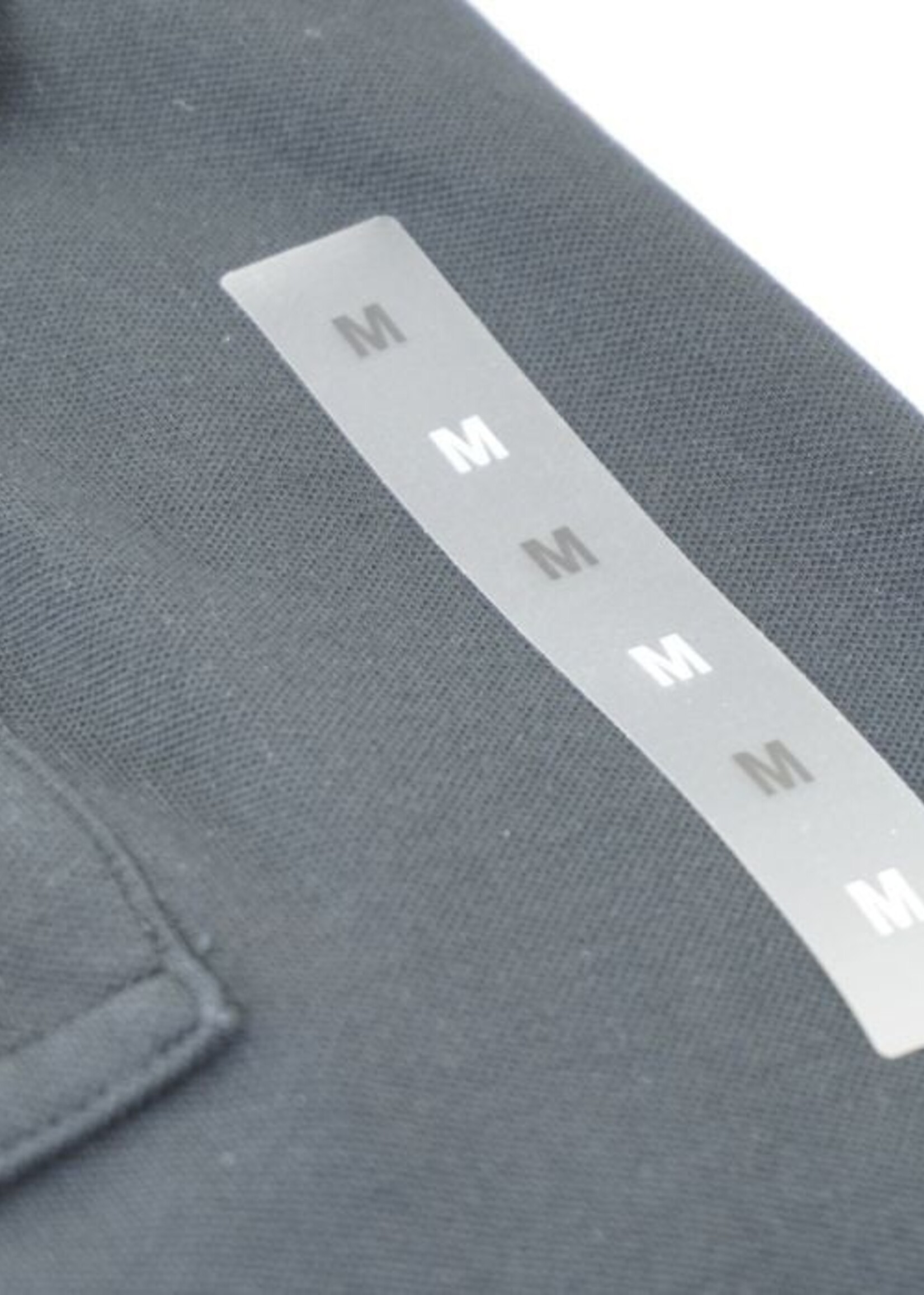 Bandes tailles adhésives transparent avec impression noir (100 pcs.)