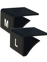 Marquage de taille pour étagère (9-18 mm), noir avec impression blanche