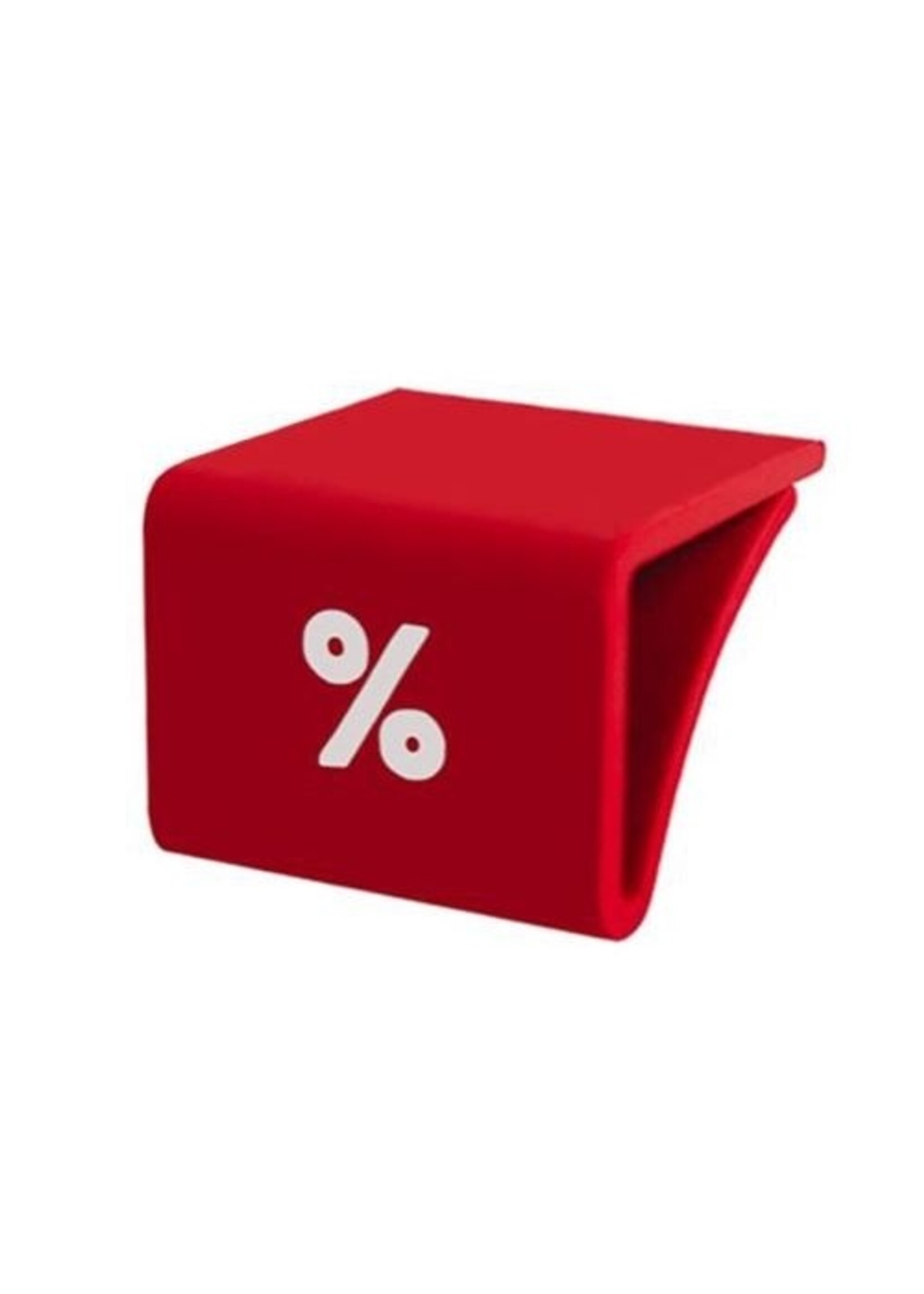 Marquage de taille pour étagère en verre (0-9 mm), rouge avec impression blanche