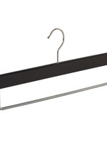 Cintre pantalon bois hêtre teinté wengé avec barre antidérapant