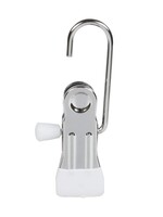 Cintre gant métal chromé avec pince antidérapant (noir)