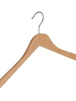 Cintre blouse / chemise (galbé) bois hêtre verni naturel