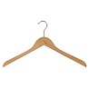 Cintre blouse / chemise (galbé) bois lotus verni naturel Cintre blouse / chemise (galbé) bois lotus verni naturel