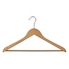 Cintre blouse / chemise (galbé) bois lotus verni naturel avec encoches et barre antidérapant Cintre blouse / chemise (galbé) bois lotus verni naturel avec encoches et barre antidérapant