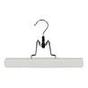 Clip pantalon bois lotus laqué blanc avec feutre intérieur Clip pantalon bois lotus laqué blanc avec feutre intérieur