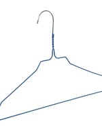 Cintre pressing métal revêtement bleu (Ø 2,4 mm) avec encoches