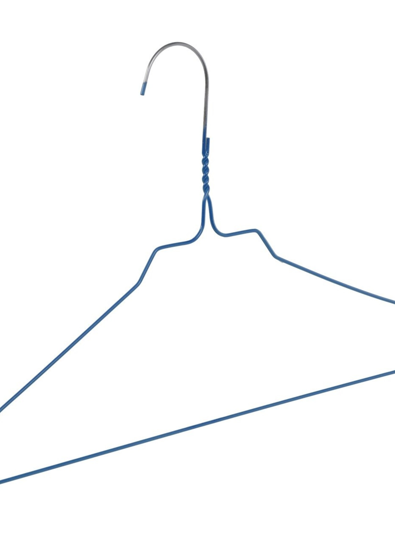 Cintre pressing métal revêtement bleu (Ø 2,4 mm) avec encoches