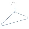 Cintre pressing métal revêtement bleu (Ø 2,4 mm) avec encoches Cintre pressing métal revêtement bleu (Ø 2,4 mm) avec encoches