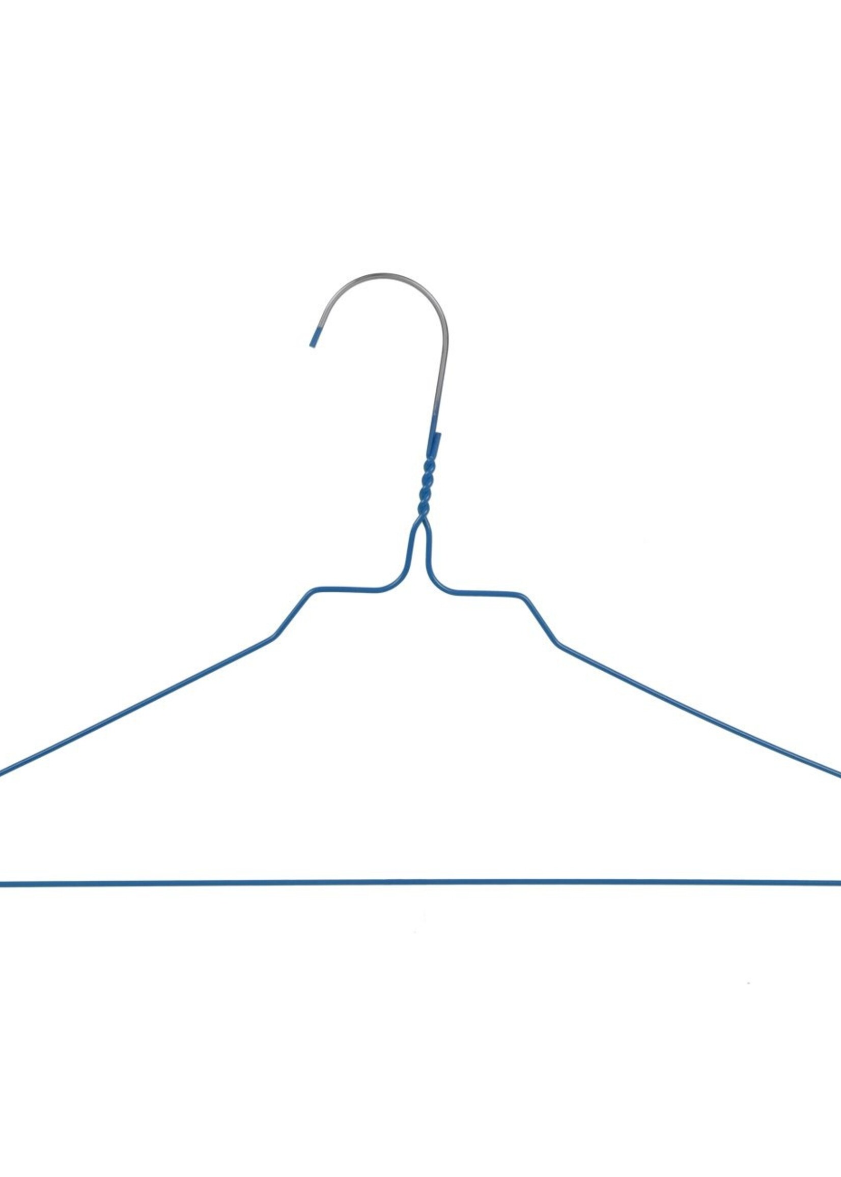 Cintre pressing métal revêtement bleu (Ø 2,4 mm) avec encoches