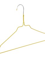 Cintre pressing métal revêtement jaune (Ø 2,4 mm) avec encoches