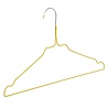 Cintre pressing métal revêtement jaune (Ø 2,4 mm) avec encoches Cintre pressing métal revêtement jaune (Ø 2,4 mm) avec encoches
