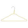 Cintre pressing métal revêtement jaune (Ø 2,4 mm) avec encoches Cintre pressing métal revêtement jaune (Ø 2,4 mm) avec encoches