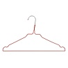 Cintre pressing métal revêtement rouge (Ø 2,4 mm) avec encoches Cintre pressing métal revêtement rouge (Ø 2,4 mm) avec encoches
