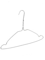 Cintre pressing métal galvanisé (Ø 2,2 mm) avec encoches