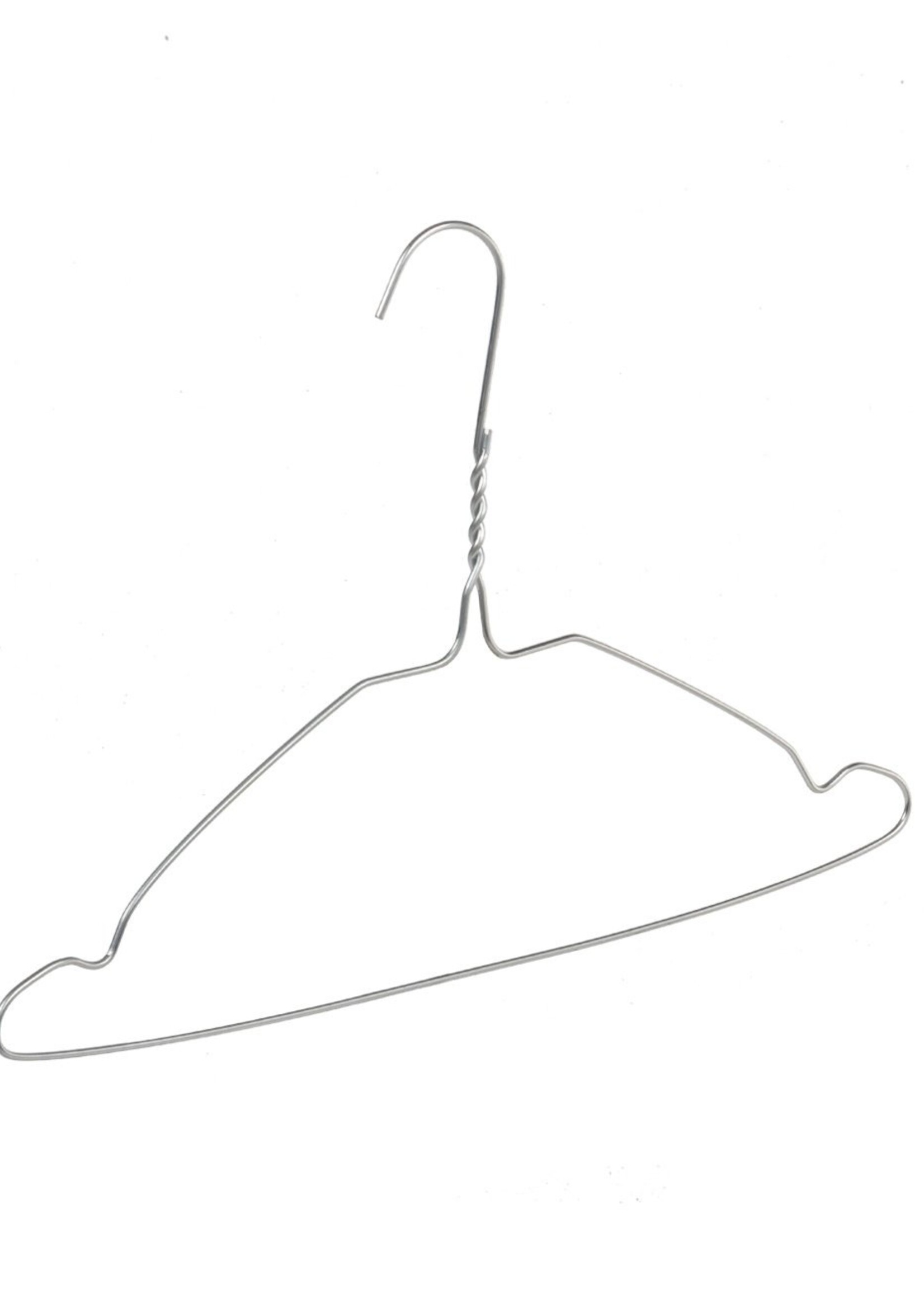 Cintre pressing métal galvanisé (Ø 2,2 mm) avec encoches