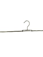 Cintre jupe métal chromé avec noir antidérapant