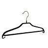 Cintre blouse / chemise (plat) métal avec barre et noir antidérapant Cintre blouse / chemise (plat) métal avec barre et noir antidérapant