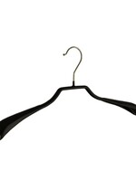 Cintre veste / costume (galbé) métal avec épaules larges et noir antidérapant