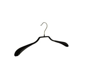 Cintre veste / costume (galbé) métal avec épaules larges et noir antidérapant Cintre veste / costume (galbé) métal avec épaules larges et noir antidérapant