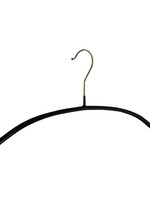 Cintre blouse / chemise (plat) métal avec noir antidérapant