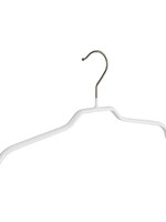 Cintre blouse / chemise (plat) métal avec blanc antidérapant