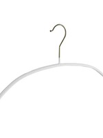 Cintre blouse / chemise (plat) métal avec blanc antidérapant