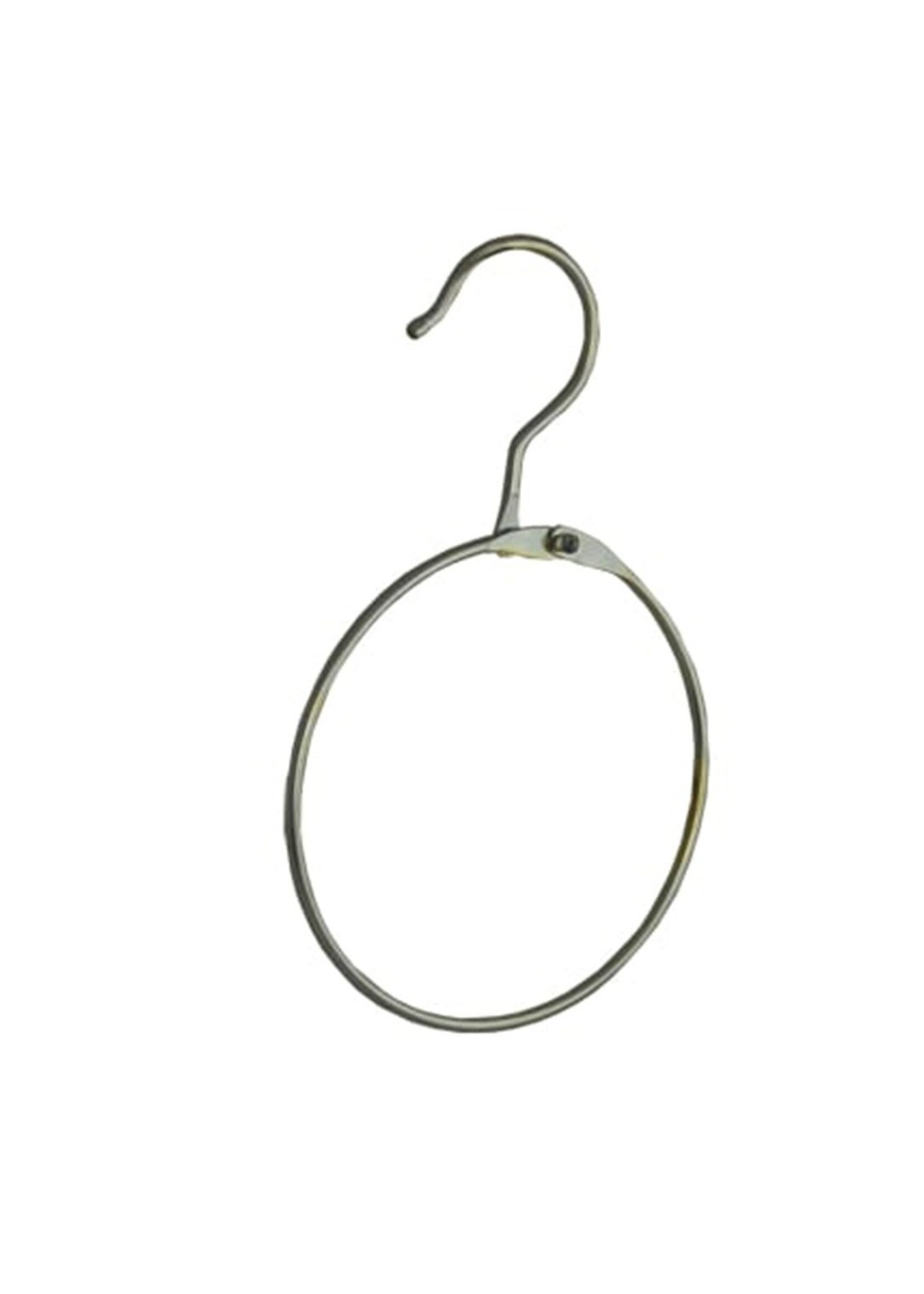 Cintre ceinture métal chromé avec crochet