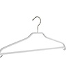 Cintre blouse / chemise (plat) métal avec barre et blanc antidérapant Cintre blouse / chemise (plat) métal avec barre et blanc antidérapant