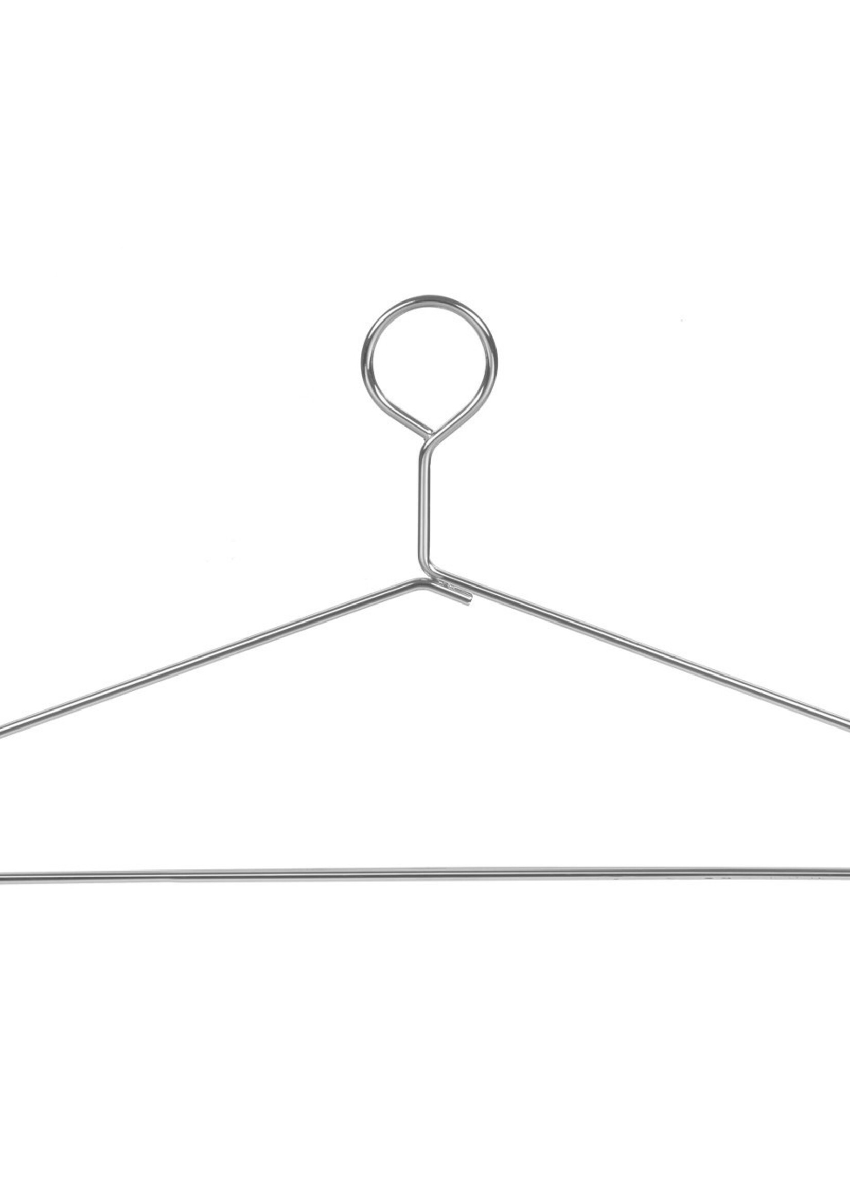 Crochet antivol en métal (plat) chromé avec crochet / œillet fixe