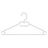 Cintre plastique multi-usage (plat) blanc avec crochet tournant Cintre plastique multi-usage (plat) blanc avec crochet tournant