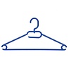 Cintre plastique multi-usage (plat) bleu avec crochet tournant Cintre plastique multi-usage (plat) bleu avec crochet tournant