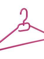 Cintre plastique multi-usage (plat) pourpre avec crochet tournant