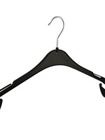 Cintre blouse / chemise (plat) plastique noir avec encoches