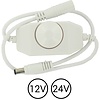 ledstrip snoerdimmer wit met draaiknop voor 12 en 24V