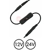 ledstrip Aan / Uit snoerschakelaar zwart voor 12 en 24 Volt